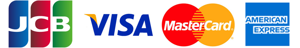 JCB,VISA,MAsterCard,AMEX